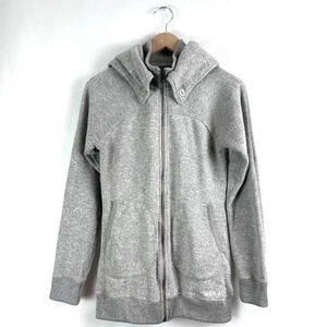 Burton Grey  Zip Up Snowboarding Ski Sweater Jacket Size S